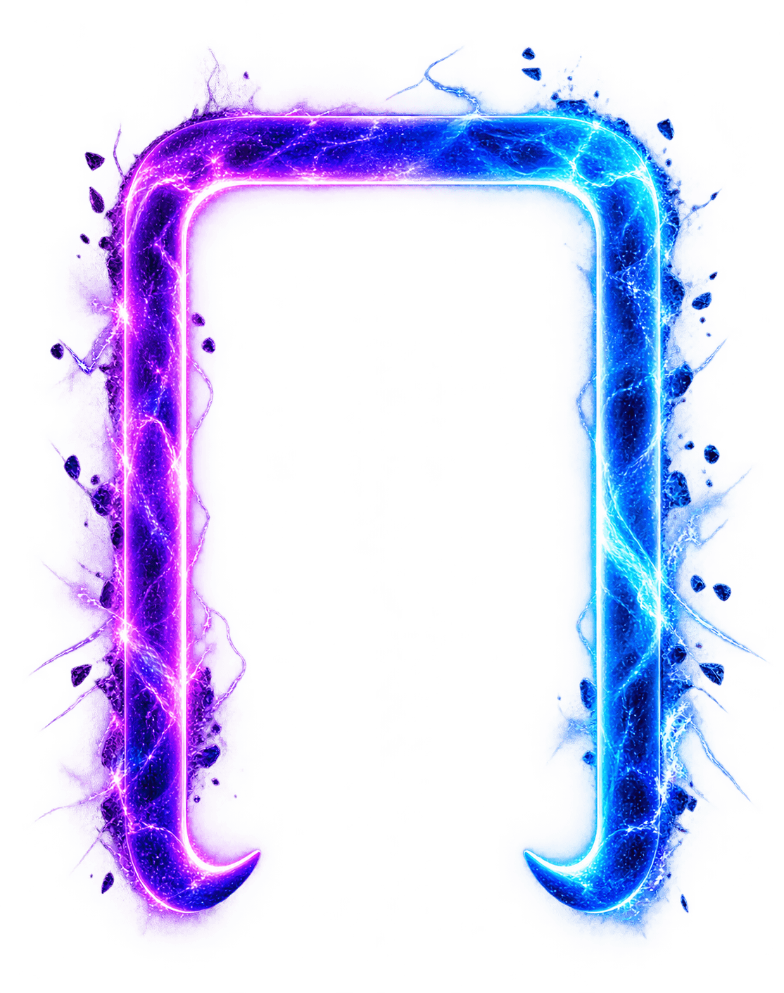 The Gate of P.ai — a glowing violet and cyan gateway